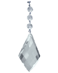 2.5" CLEAR TWIST DROP - MAGNETIC Chandelier Crystal. INSTANTLY REJUVENATE LHTING FIXTURES! Use as wedding crystals to add INSTANT SPARKLE to any event. Click n' Stick! (441960240)