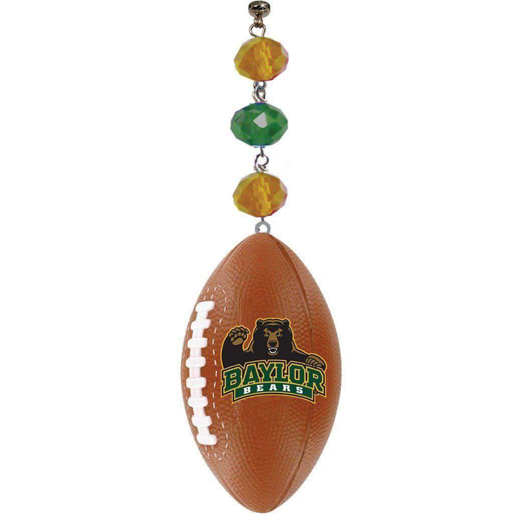 Baylor University - Logo FOOTBALL (set of 3) MAGNETIC ORNAMENT - MagTrim Designs LLC