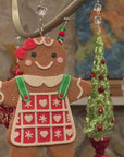 GINGERBREAD GIRL (Set/3) MAGNETIC CHANDELIER ORNAMENT