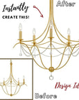 COMPLETE CHANDELIER MAKEOVER KIT - Modern - MagTrim Designs LLC