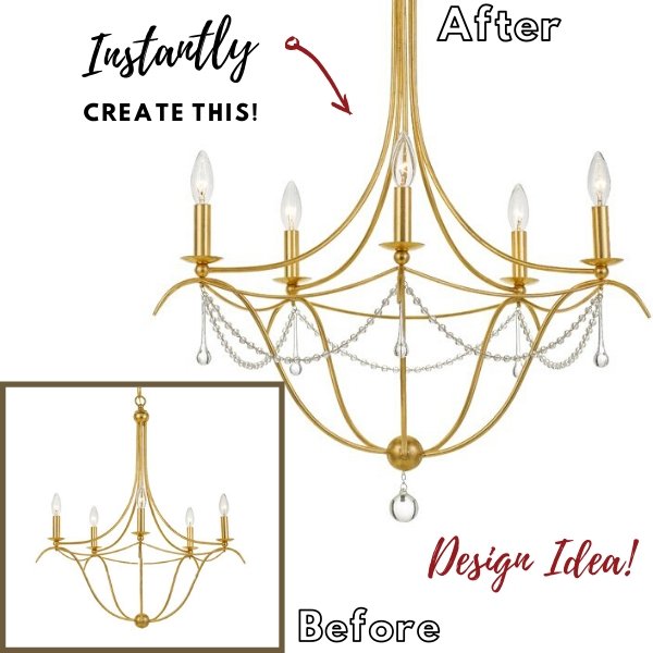 COMPLETE CHANDELIER MAKEOVER KIT - Modern - MagTrim Designs LLC