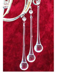 COMPLETE CHANDELIER MAKEOVER KIT - 6" Tear Drop - Magnetic Chandelier Crystals (6 Piece Kit)