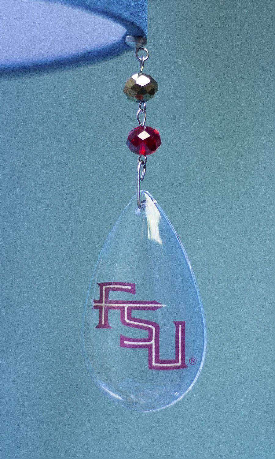 Florida State University - Logo Crystal - MAGNETIC ORNAMENT - MagTrim Designs LLC