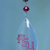 Florida State University - Logo Crystal - MAGNETIC ORNAMENT - MagTrim Designs LLC