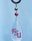 Florida State University - Logo Crystal - MAGNETIC ORNAMENT - MagTrim Designs LLC
