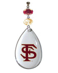 Florida State University - Logo Crystal - MAGNETIC ORNAMENT - MagTrim Designs LLC