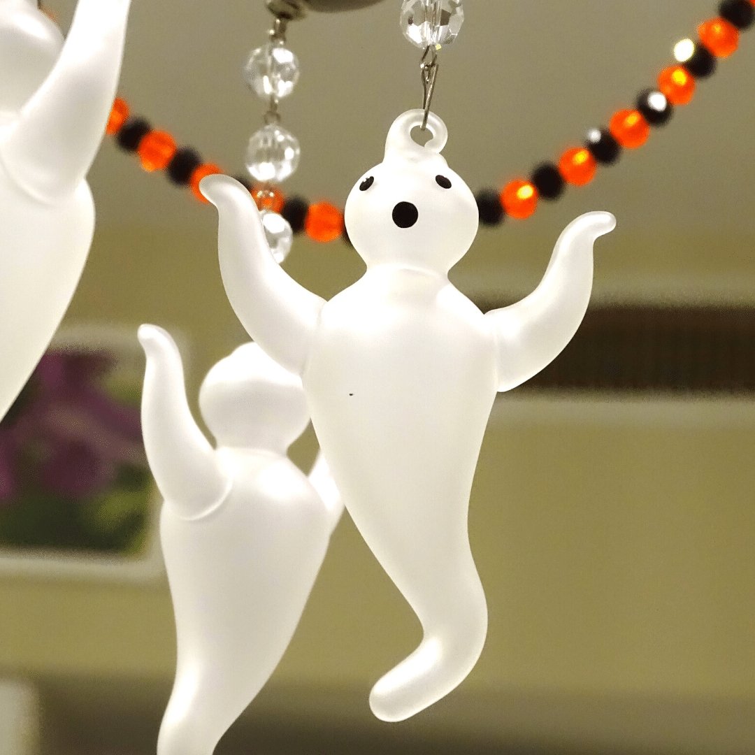 GHOST (Set/3) MAGNETIC HALLOWEEN ORNAMENT - Magnetic Chandelier Accessory TrimKit® - MagTrim Designs LLC