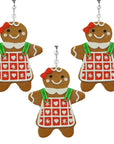 GINGERBREAD GIRL (Set/3) MAGNETIC CHANDELIER ORNAMENT - MagTrim Designs LLC