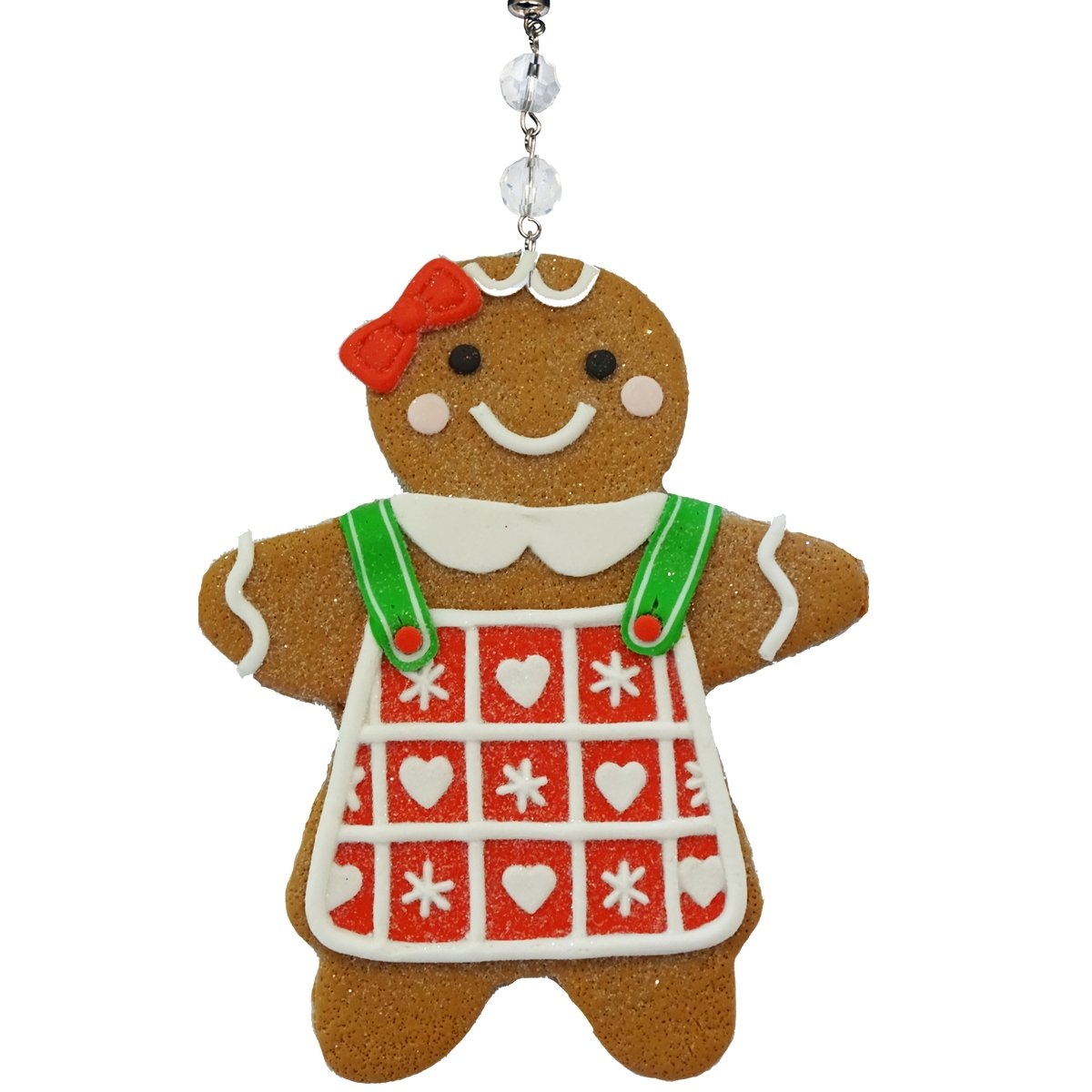 GINGERBREAD GIRL (Set/3) MAGNETIC CHANDELIER ORNAMENT - MagTrim Designs LLC