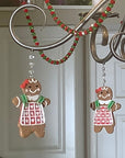 GINGERBREAD GIRL (Set/3) MAGNETIC CHANDELIER ORNAMENT - MagTrim Designs LLC