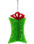 GLITTER RED/GREEN GIFT BOX (Set/3) MAGNETIC CHANDELIER ORNAMENT - MagTrim Designs LLC