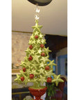 GLITTER RED/GREEN TREE (Set/3) MAGNETIC CHANDELIER ORNAMENT - MagTrim Designs LLC