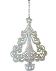 GLITTER SILVER XMAS TREE (Set/3) MAGNETIC CHANDELIER ORNAMENT - MagTrim Designs LLC