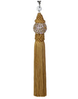 GOLD RHINESTONE TASSEL (Set/3) MAGNETIC CHRISTMAS ORNAMENT - Magnetic Chandelier Accessory TrimKit® - MagTrim Designs LLC