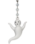 HALLOWEEN CHANDELIER MAKEOVER KIT - (3) Glass Ghost + (3) 12" Orange/White Garland - MagTrim Designs LLC