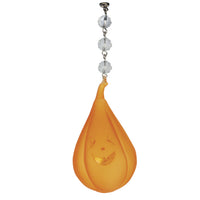 HALLOWEEN CHANDELIER MAKEOVER KIT - (3) Glass Pumpkin + (3) 12" Orange/Black Garland (Set/6) - MagTrim Designs LLC