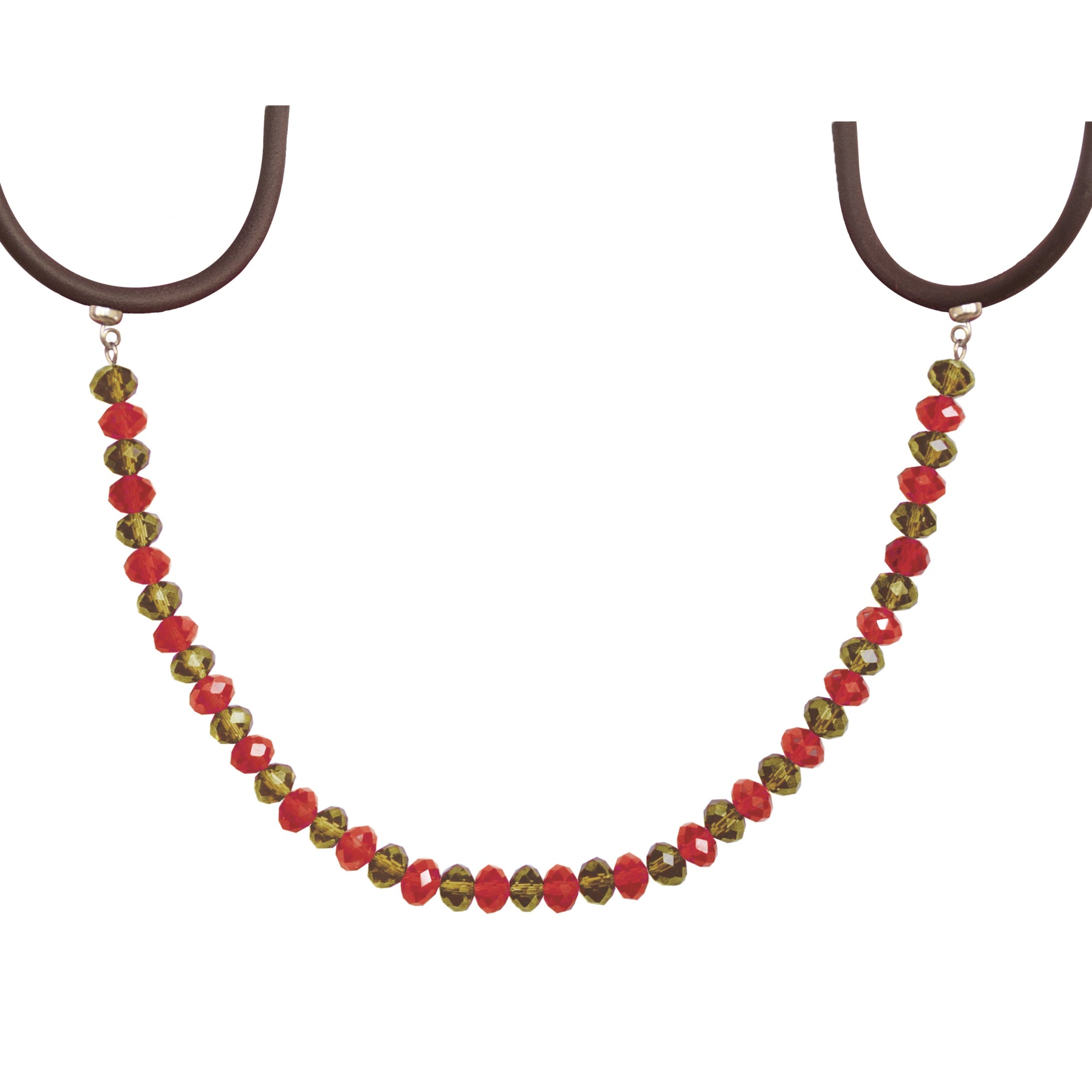 HOLIDAY CHANDELIER MAKEOVER KIT - (3) Champagne PRANCING Reindeer + (3) 12" Red/Gold Garland - MagTrim Designs LLC