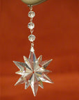 HOLIDAY CHANDELIER MAKEOVER KIT - (3) Crystal Star + (3) 12" Red Crystal Garland - MagTrim Designs LLC