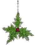 HOLIDAY CHANDELIER MAKEOVER KIT - (3) Green Holly + (3) 12" Red/Green Garland - MagTrim Designs LLC