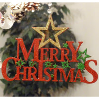 HOLIDAY CHANDELIER MAKEOVER KIT - (3) Red Green Merry Christmas + (3) 12" Red/Green Crystal Garland - MagTrim Designs LLC