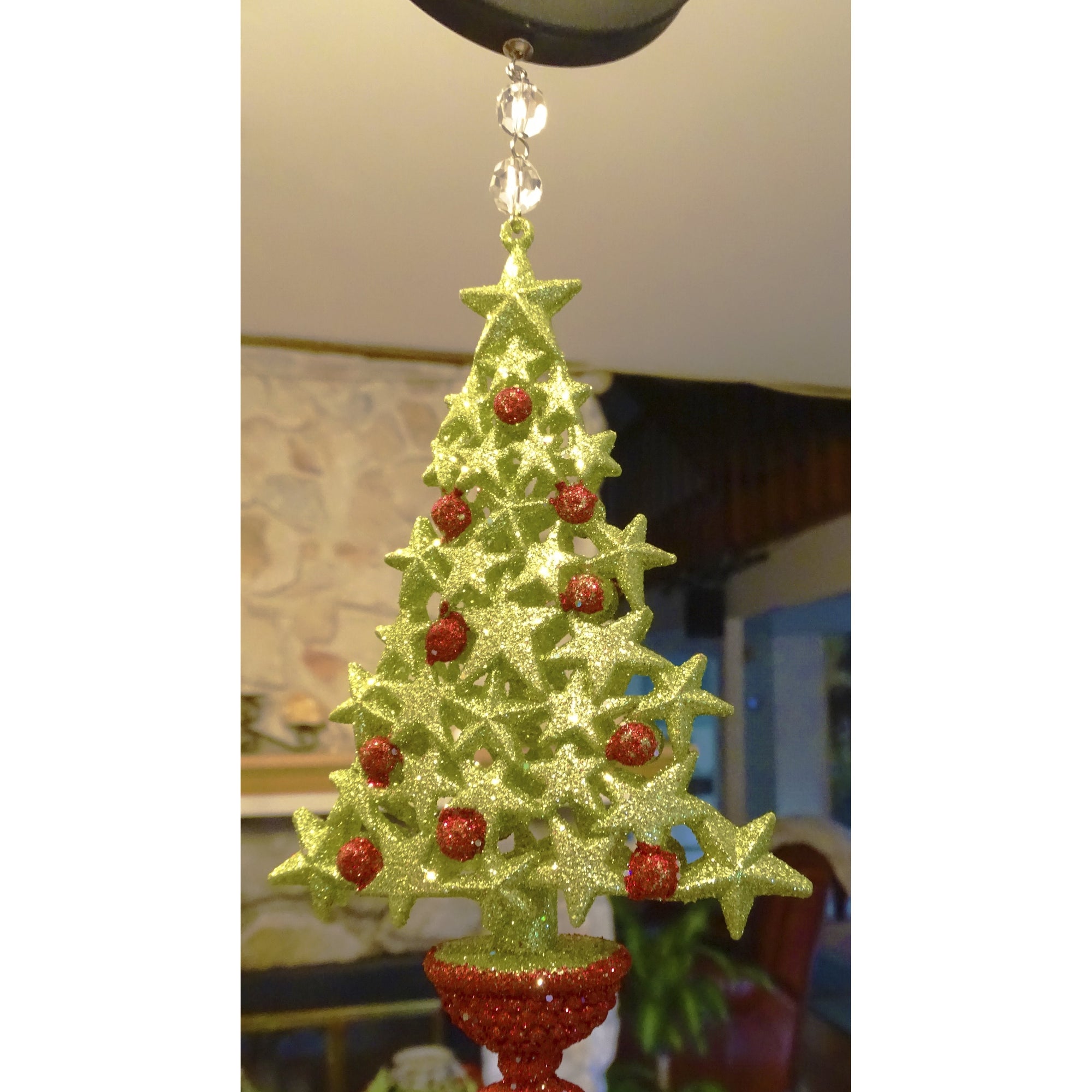 HOLIDAY CHANDELIER MAKEOVER KIT - (3) Red/Green Tree + (3) 12" Red/Green Garland - MagTrim Designs LLC