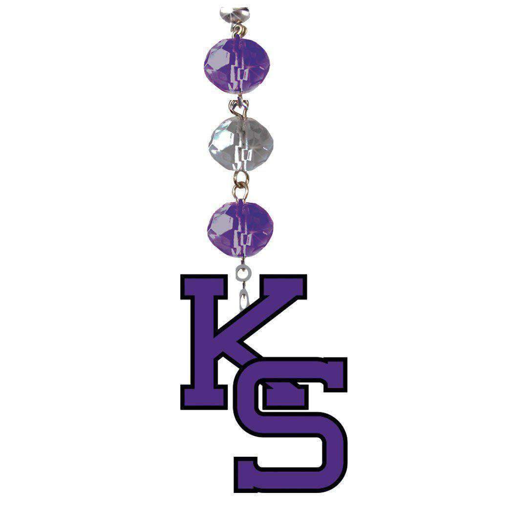 Kansas State University - ACRYLIC LOGO (set of 3) MAGNETIC ORNAMENT - MagTrim Designs LLC