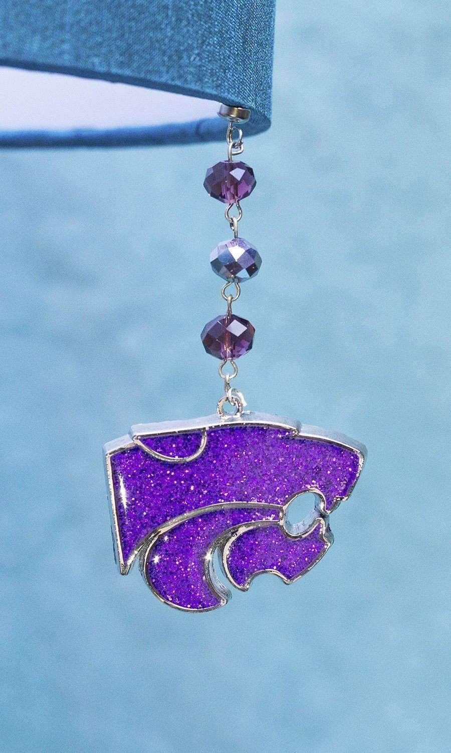 Kansas State University - BLING (set of 3) MAGNETIC ORNAMENT - MagTrim Designs LLC