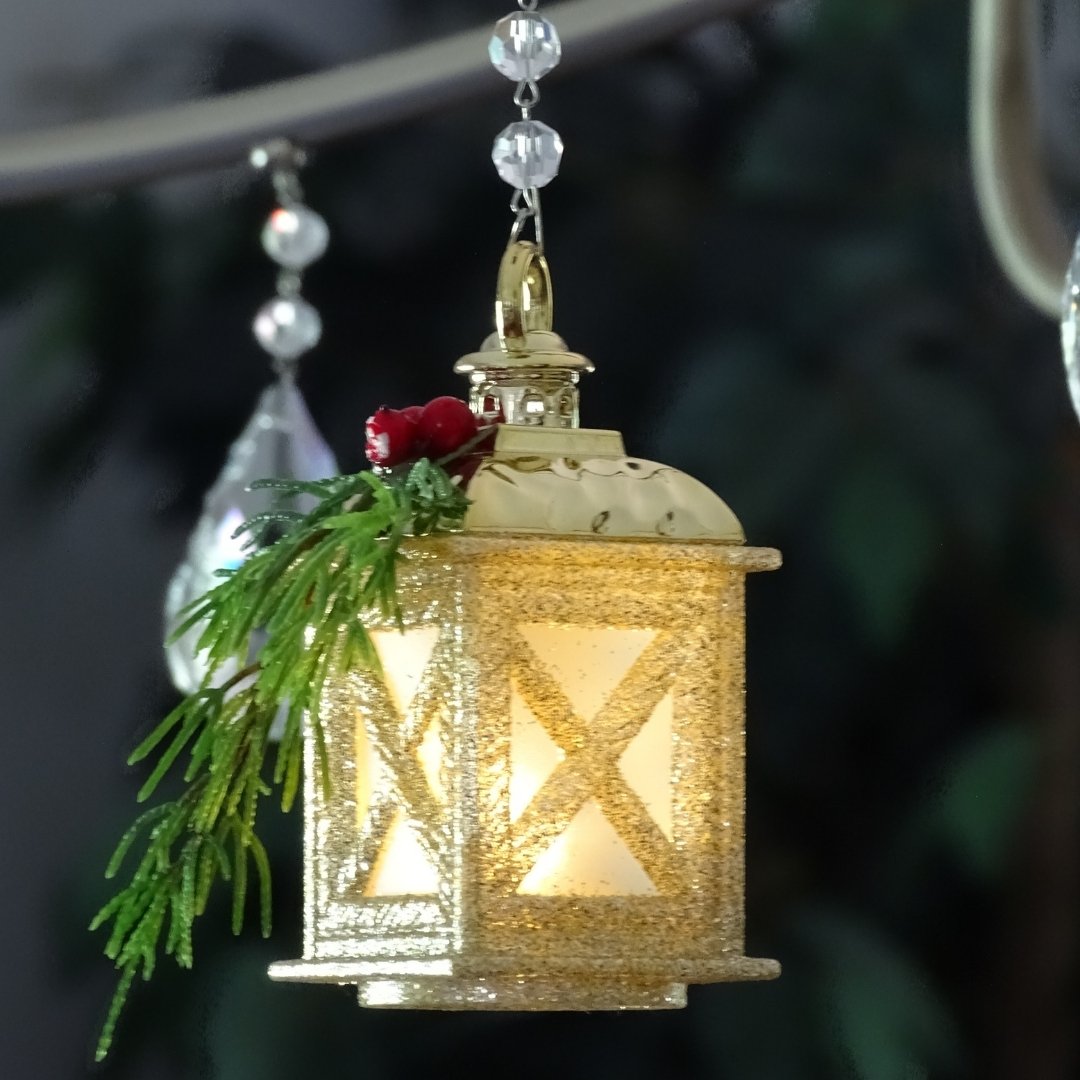 Light Up Holiday Lantern (Set/3) MAGNETIC CHANDELIER ORNAMENT - MagTrim Designs LLC