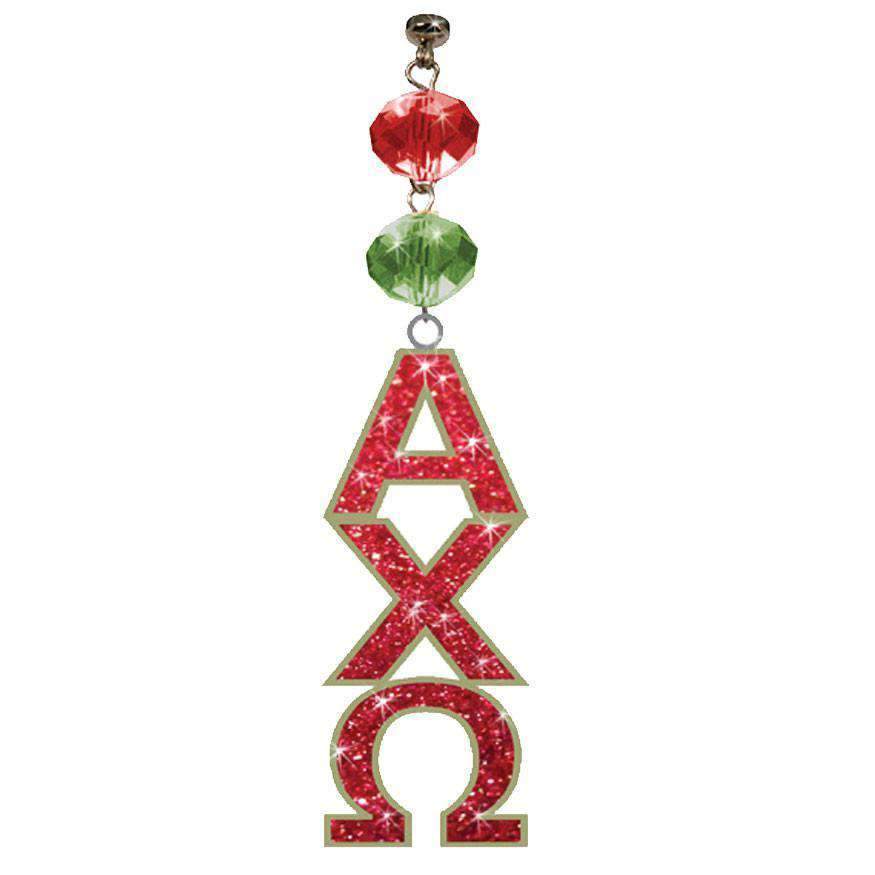 Logo Bling - Alpha Chi Omega - Magnetic Ornament (Set of 3) - MagTrim Designs LLC