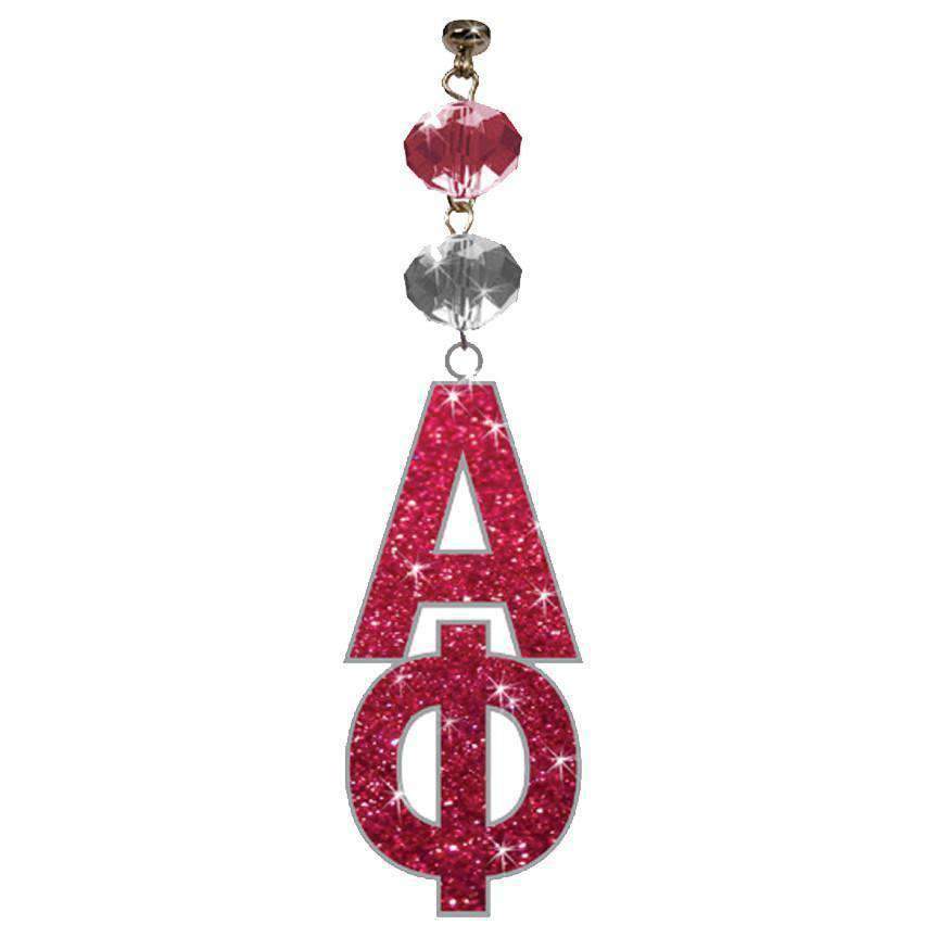 Logo Bling - Alpha Phi (Set of 3) MAGNETIC ORNAMENT - MagTrim Designs LLC