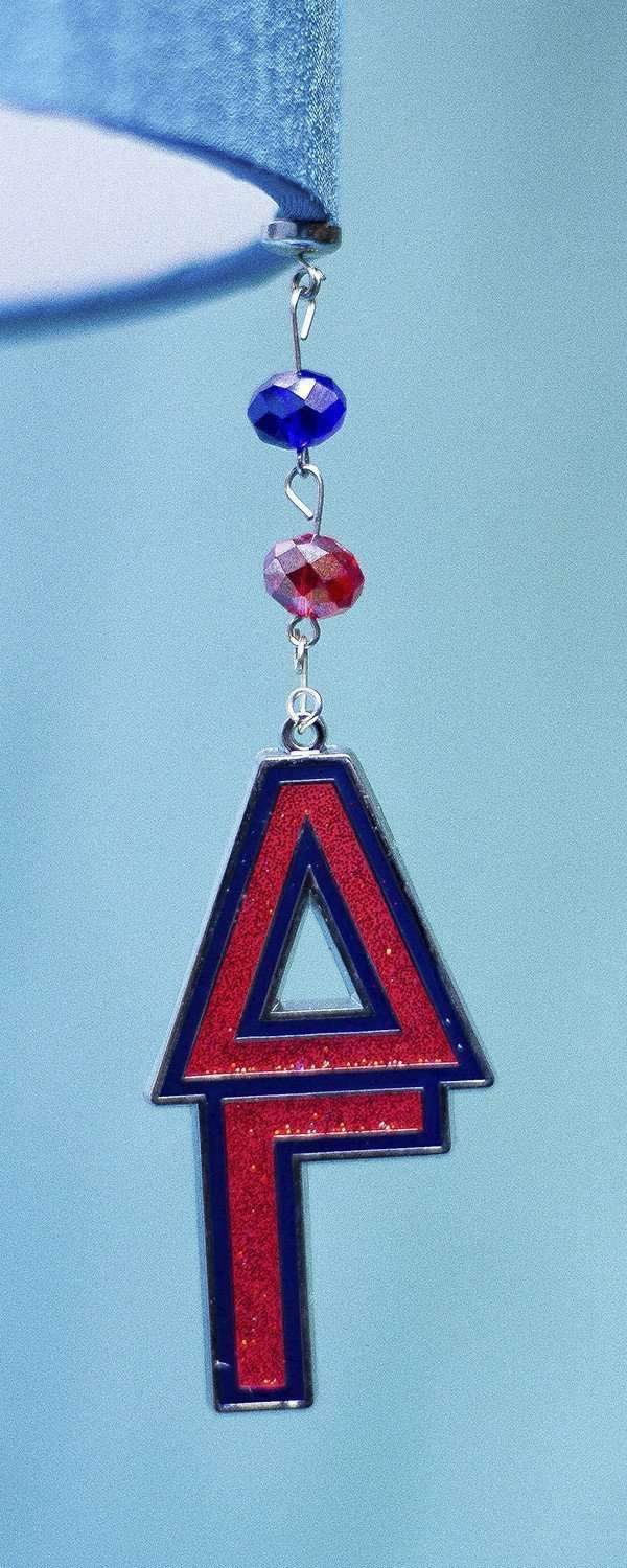 Logo Bling - Delta Gamma (Set of 3) MAGNETIC ORNAMENT - MagTrim Designs LLC