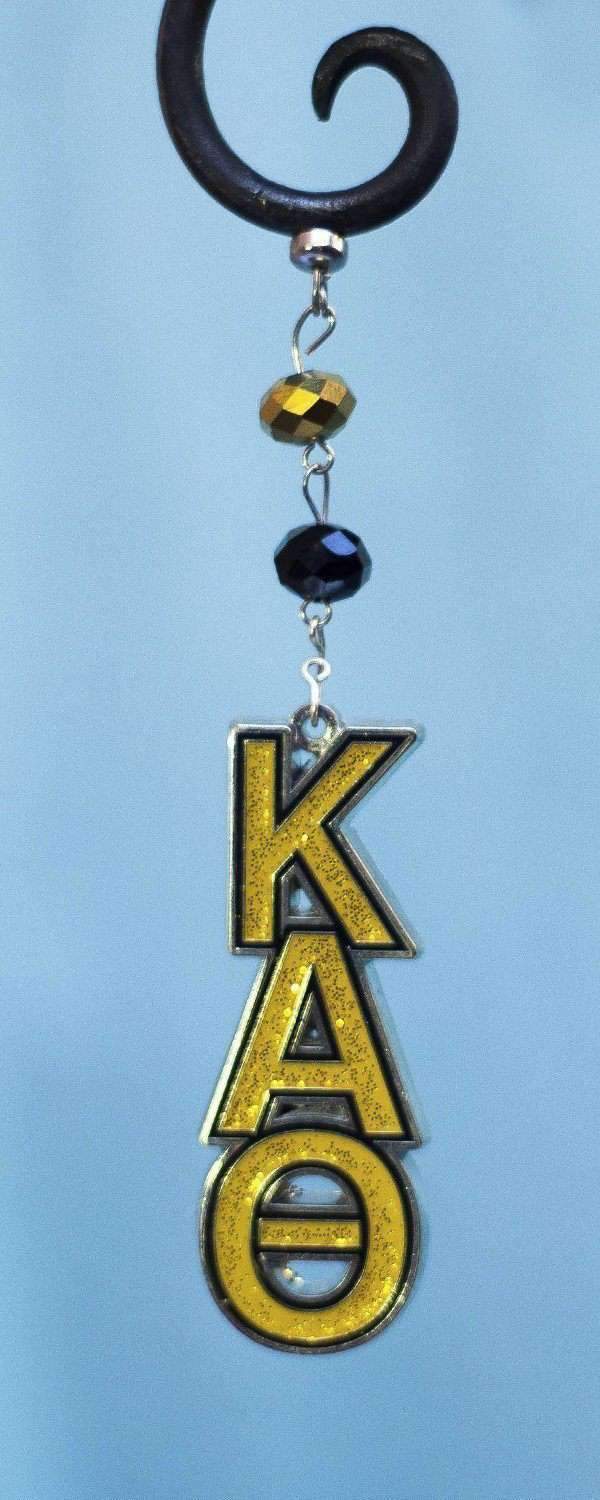 Logo Bling - Kappa Alpha Theta (Set of 3) MAGNETIC ORNAMENT - MagTrim Designs LLC