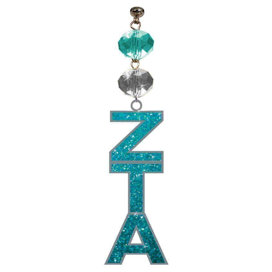 Logo Bling - Zeta Tau Alpha - Magnetic Ornament (Set of 3) - MagTrim Designs LLC