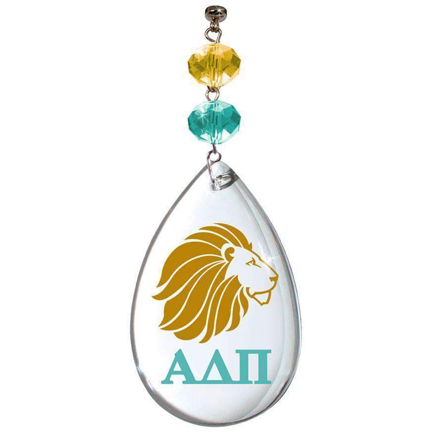 Logo Crystal - Badge-Alpha Delta Pi (Set of 3) MAGNETIC ORNAMENT - MagTrim Designs LLC