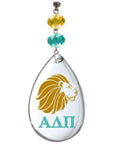 Logo Crystal - Badge-Alpha Delta Pi (Set of 3) MAGNETIC ORNAMENT - MagTrim Designs LLC