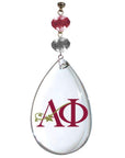 Logo Crystal - Badge- Alpha Phi (Set of 3) MAGNETIC ORNAMENT - MagTrim Designs LLC