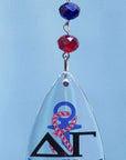 Logo Crystal - Badge- Delta Gamma (Set of 3) MAGNETIC ORNAMENT - MagTrim Designs LLC