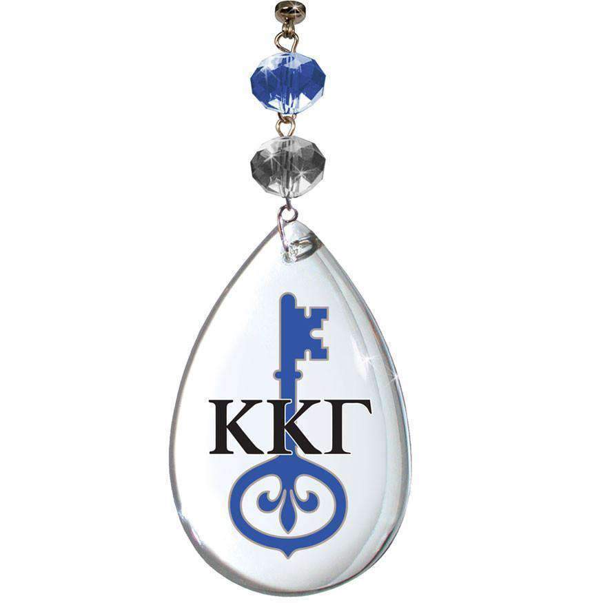 Logo Crystal - Badge - Kappa Kappa Gamma (Set of 3) MAGNETIC ORNAMENT - MagTrim Designs LLC