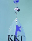 Logo Crystal - Badge - Kappa Kappa Gamma (Set of 3) MAGNETIC ORNAMENT - MagTrim Designs LLC