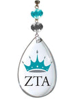 Logo Crystal - Badge- Zeta Tau Alpha - Magnetic Ornament (Set of 3) - MagTrim Designs LLC