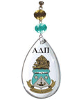 Logo Crystal - Crest- Alpha Delta Pi (Set of 3) MAGNETIC ORNAMENT - MagTrim Designs LLC