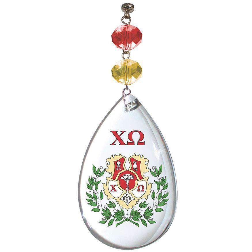 Logo Crystal - Crest- Chi Omega (Set of 3) - MagTrim Designs LLC