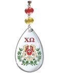 Logo Crystal - Crest- Chi Omega (Set of 3) - MagTrim Designs LLC