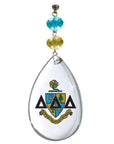 Logo Crystal - Crest- Delta Delta Delta (Set of 3) MAGNETIC ORNAMENT - MagTrim Designs LLC