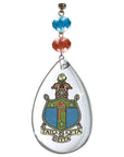 Logo Crystal - Crest- Delta Gamma (Set of 3) MAGNETIC ORNAMENT - MagTrim Designs LLC