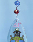 Logo Crystal - Crest- Delta Gamma (Set of 3) MAGNETIC ORNAMENT - MagTrim Designs LLC