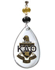 Logo Crystal - Crest- Kappa Alpha Theta (Set of 3) MAGNETIC ORNAMENT - MagTrim Designs LLC