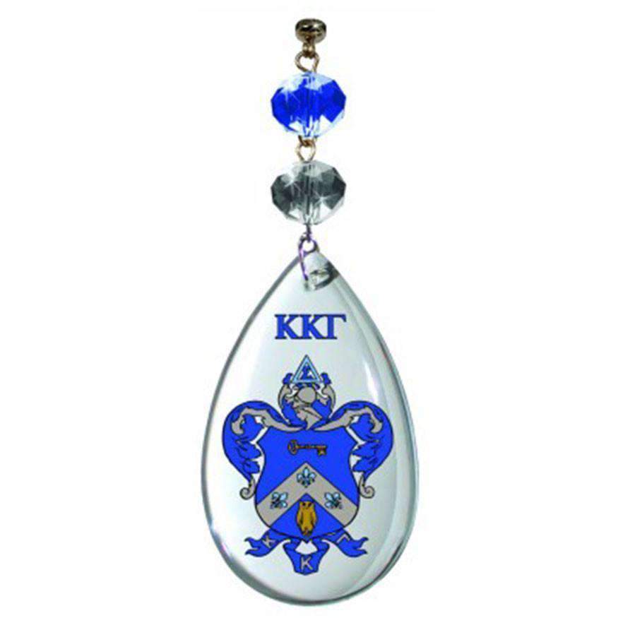 Logo Crystal - Crest - Kappa Kappa Gamma (Set of 3) MAGNETIC ORNAMENT - MagTrim Designs LLC