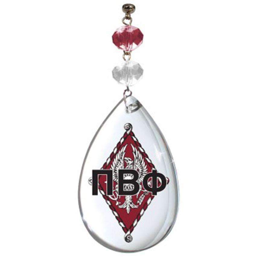 Logo Crystal - Crest- Pi Beta Phi (Set of 3) MAGNETIC ORNAMENT - MagTrim Designs LLC