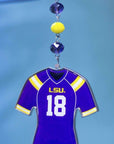 Louisiana State University - Jersey - MAGNETIC ORNAMENT (SET/3) - MagTrim Designs LLC